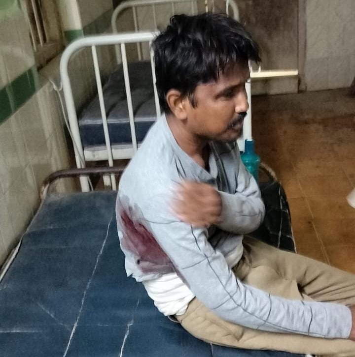 రైలు ప్రమాదంలో యువకుడికి స్వల్పంగా గాయాలు 