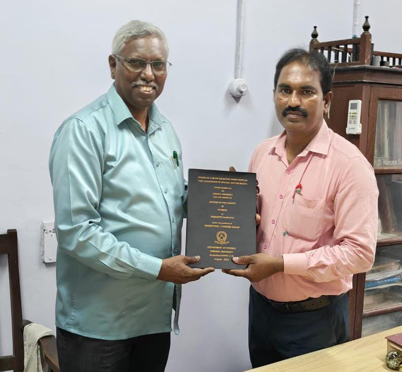 భౌతిక శాస్త్రంలో పిడిశెట్టి సంపత్ కీ డాక్టరేట్ - హర్షం వ్యక్తం చేసిన గ్రామ ప్రజలు 