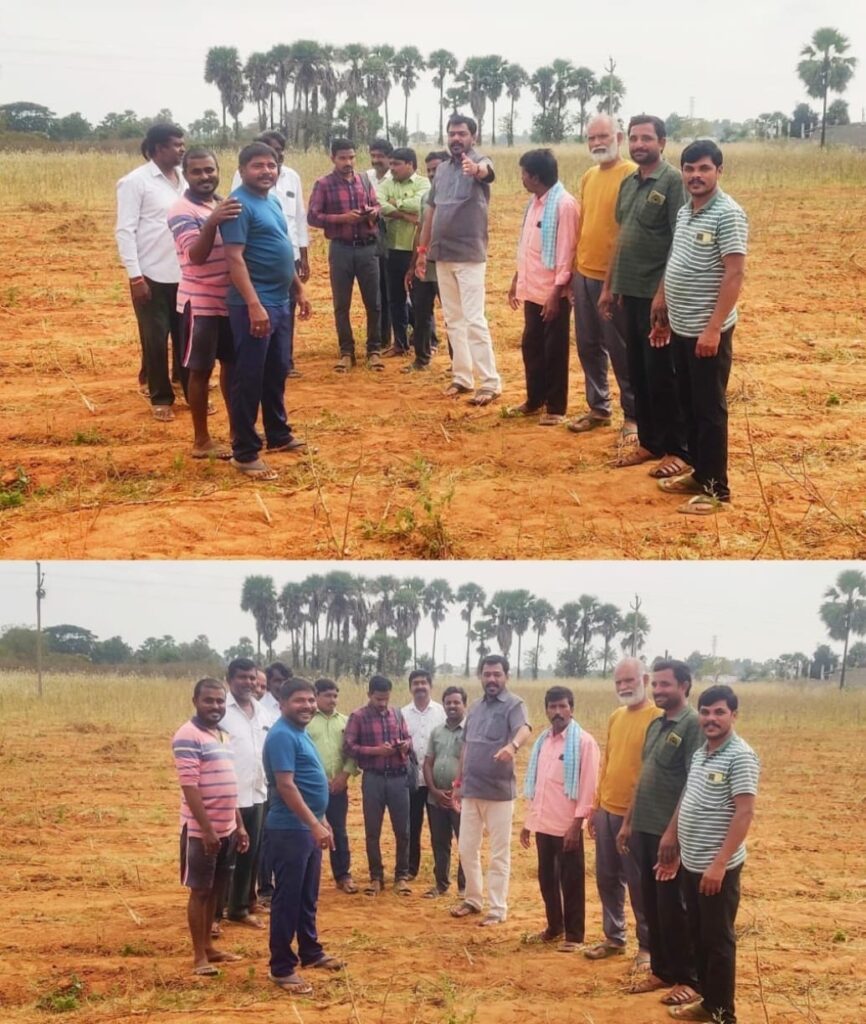 గ్రామపంచాయతీ కార్యాలయానికి రెండు కుంటల భూమిని విరాళంగా ఇచ్చిన కారంగుల జానయ్య 