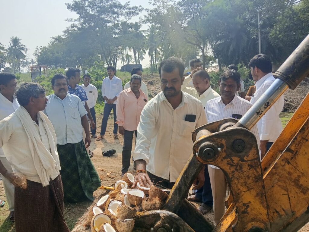 రోడ్డు పనులు ప్రారంభం