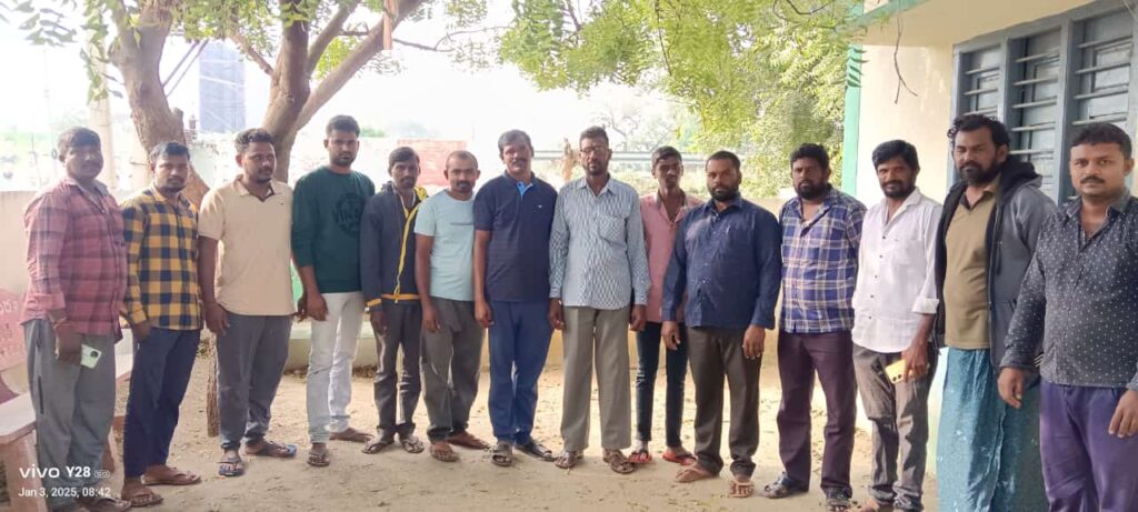 భవన కార్మిక సంఘం అధ్యక్షులు ఎన్నిక 