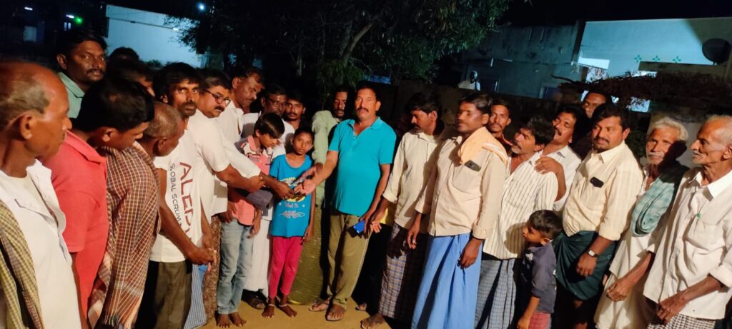 లంజపల్లి ఈదయ్య కుటుంబానికి పరామర్శించిన మాజీ జడ్పిటిసి పందిళ్ళపల్లి పుల్లారావు